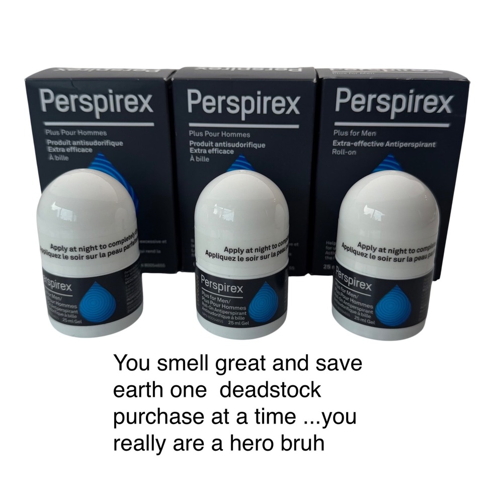 Perspirex Plus for Men Antiperspirant Roll-On Gel Clinical Strength‎ 3 Pack 25ml